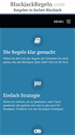 Mobile Screenshot of blackjackregeln.com
